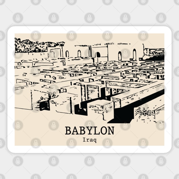 Babylon - Iraq Magnet by Lakeric